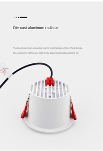 Kısılabilir gömme aydınlatma 3 inç 4 inç 5 inç 6 ışık 5w 7w 12w 15w 18w 24w Modern Led Spot ışıklar - Product Image 5