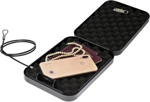 Portable <strong>Lock</strong> <strong>Box</strong> Safe Fingerprint <strong>Lock</strong> Cabinet Waterproof Security Fingerprint Password Safe - Product Image 5