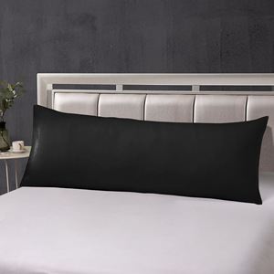 Soft and Breathable Silk Satin Body Pillow <strong>Cover</strong> with Envelope Closure - Product Image 1