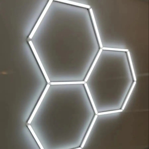 Luce a <span class=keywords><strong>Led</strong></span> professionale 3 a nido d'ape a <span class=keywords><strong>Led</strong></span> esagonale per Showroom luci per auto