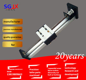 SBR cilíndrico guía lineal de alta precisión del eje óptico trapezoidal tornillo mecánico pista lineal carril de deslizamiento mano empuje VI se deslizó - Product Image 4