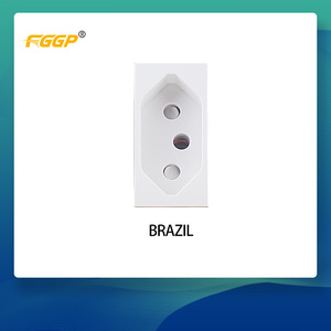 3 pin multi-stecker universal boden steckdose 13a module zubehör 45*45 typ - Product Image 2