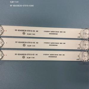 <strong>LED</strong> Backlight 3pcs/lot 7 <strong>LED</strong> Backlight Strip For43'' H-LED43ES5004 REB-LE43DS5500 RF-BS430E30-0701S-03 DEXP BBK TCL AOC <strong>AKAI</strong>
