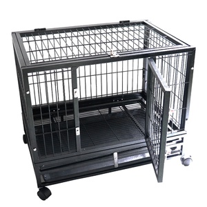 2022 Offres Spéciales Différentes Tailles en acier inoxydable chien cage <span class=keywords><strong>cages</strong></span> à chien chenils métal en plein air cage pour chiens - Product Image 1
