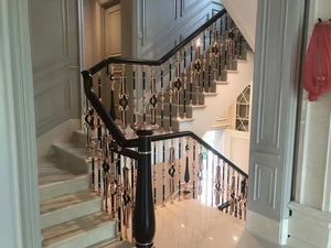 עיצוב מודרני מעקה דק מתכת מקורה למרפסת ומדרגות גבוהה יישום מלון איכותי התקנה קלה - Product Image 6