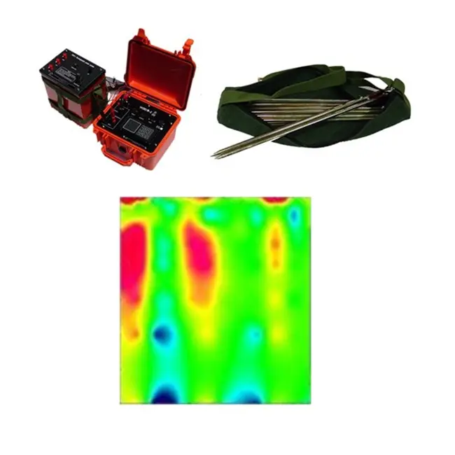 Medidor de imagens de terra geo res, equipamento de sopro da resistência 1d, instrumento de pesquisa para exploração do solo