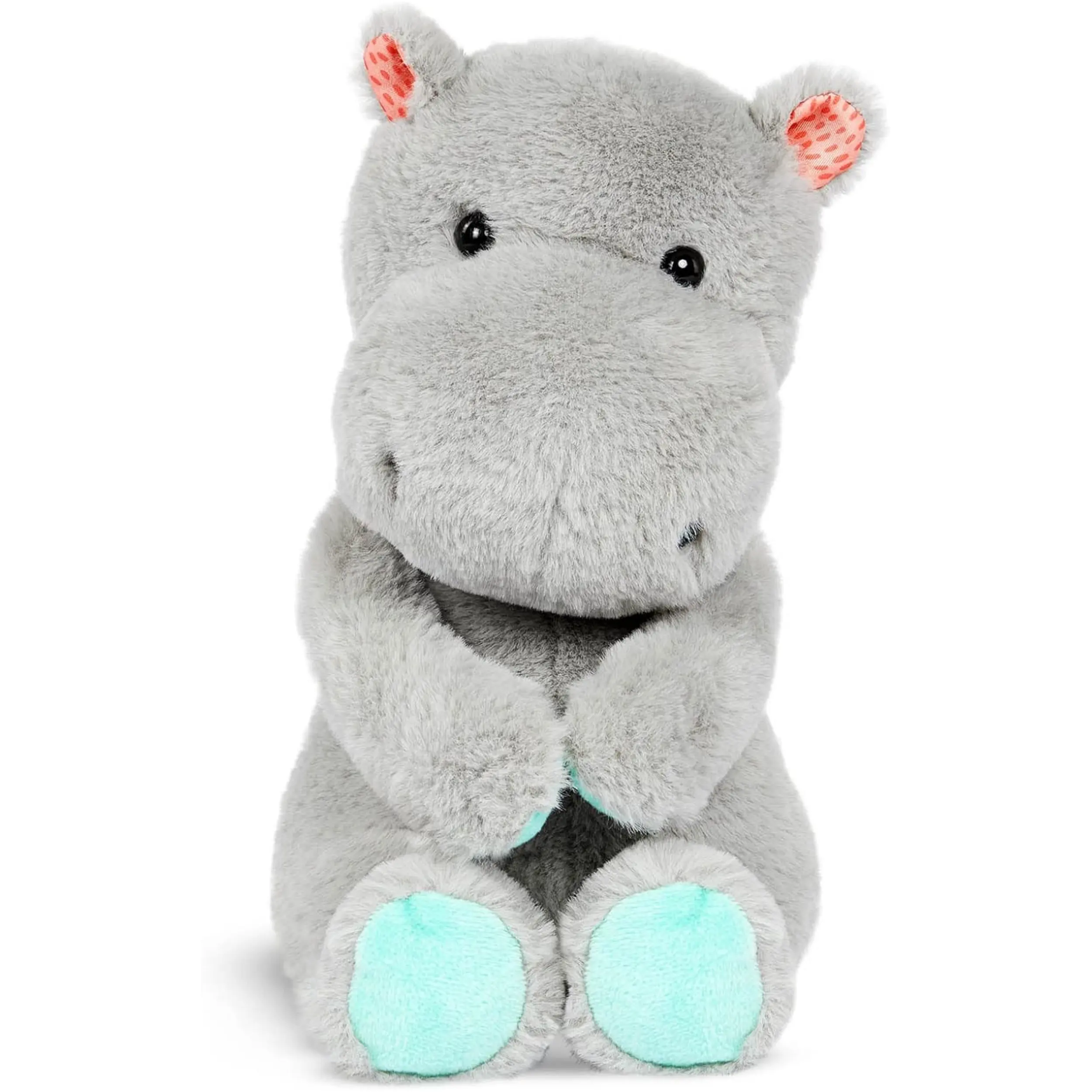 Brinquedos laváveis do brinquedo cinzento do hipopótamo do animal recheado macio do luxuoso do hipopótamo para a criança do bebê