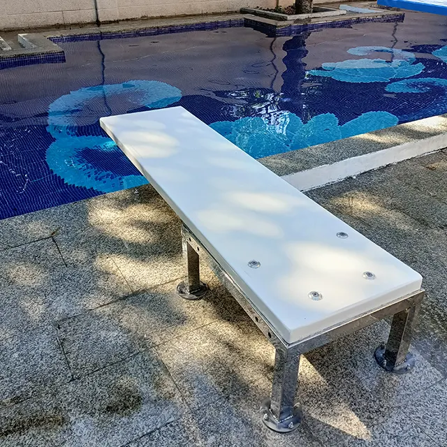 Novo design de 6 pés branco piso apenas suporte de placa para piscina/quintal