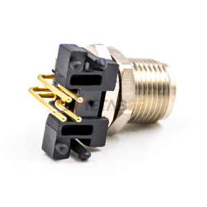ขั้วต่อแบบวงกลมสำหรับแผง PCB แบบ M12 2 3 4 5 6 8 10 11 12 17ขา8pin ตัวผู้สำหรับติดตั้งบนแผง PCB แบบกลม - Product Image 2
