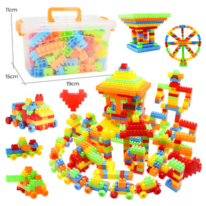 Bloques de Construcción de Plástico para Niños y Niñas, Juguetes de 150 Piezas - Product Image 1