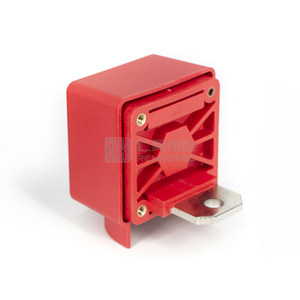 M8 M6 bakır bara Lug terminali yüksek akım konnektörü 100A 150A 200A için akü invertör kırmızı renk - Product Image 4