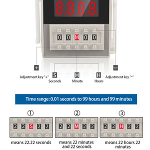 Digitales Timer-Relais DH48S-S Cycle Control Time Delay Timer AC220V 24V 380V 1Z 2Z - Product Image 5
