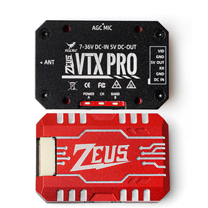 HGLRC Zeus VTX PRO 1.6W 5.8G 40CH Pitmode 25mW 400mW 800mW ayarlanabilir FPV VTX dahili mikrofon 7-36V FPV uzun menzilli - Product Image 6