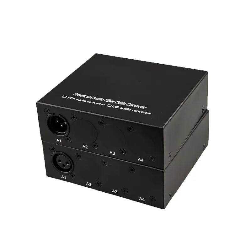 XLR Audio To Fiber Transmitter And Receiver 1 Channel XLR Fibre Optic Audio Singlemode Multimode FC