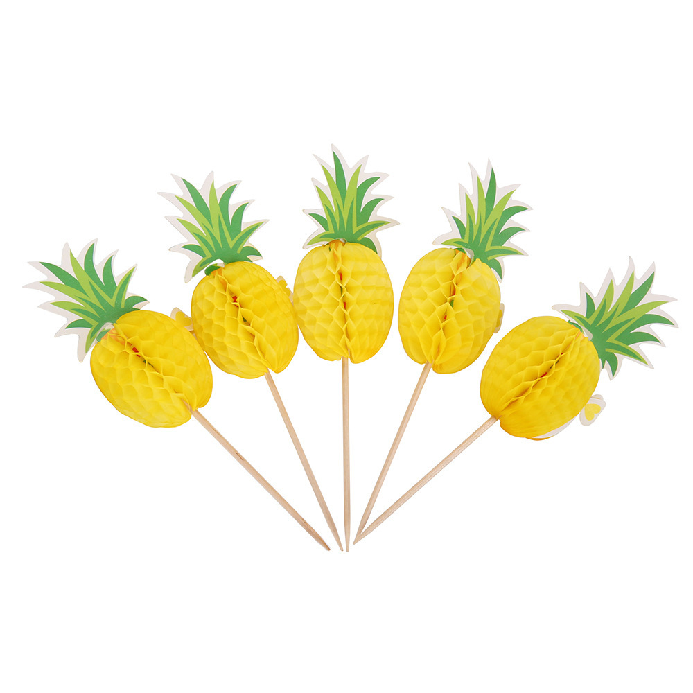 Pineapple skewers are 15cm long.