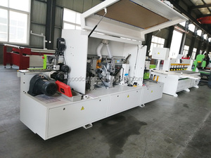 Yarı otomatik ahşap kenar bantlama makinesi yapıştırma ile, uç kesme, güzel süsleme, hurda ve parlatma - Product Image 4