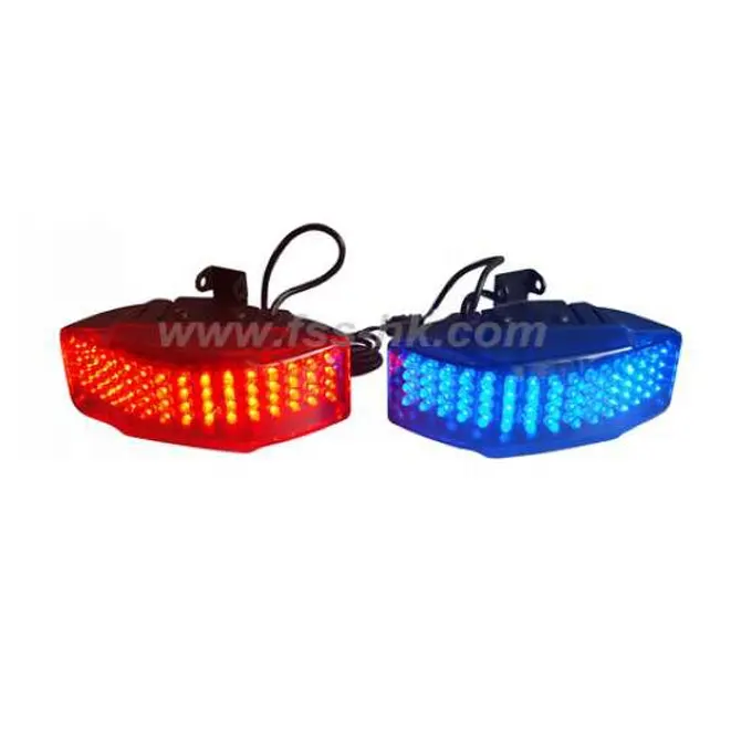 Motorrad Front signal High Light LED Beacon Notfall Warn licht leiste rot blau bernstein weiß LTE-002L