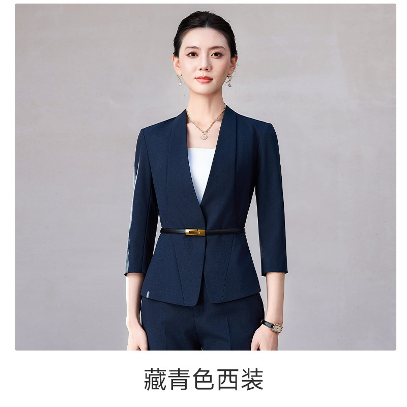 Navy blue suit