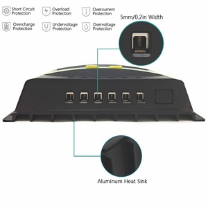 Двойной USB-выход pwm Солнечный контроллер 12 В 24 В 30A 40A 50A 60A pwm контроллер солнечного заряда - Product Image 3