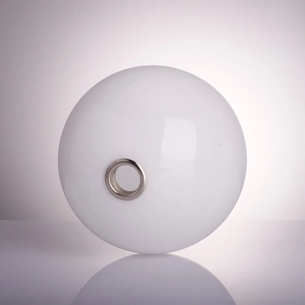 Paralume a sfera rotonda trasparente a doppia parete in vetro borosilicato G9 per lampade a sospensione