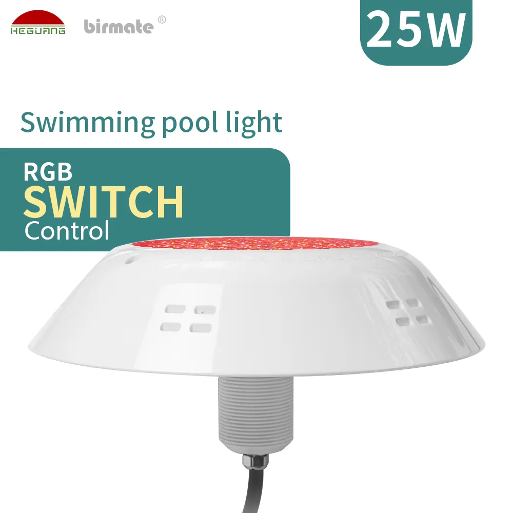 IP68 RGB-Schaltersteuerung Farbwechsel AC12V 25W wasserdichtes Schwimmbadlicht