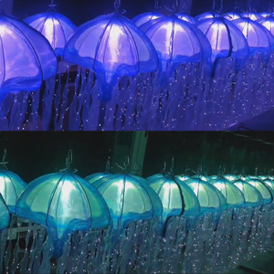 Dynamic 4in1 RGBW LED Jellyfish Kinetic <strong>Light</strong> With DMX 512 Lifting Lighting System Control for Concert Live Event Wedding Stage