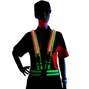 LED Safety Vest With Combination of <strong>Dual</strong> Fibers and High-brightness Leds, Significantly Enhancing Night Visibility - Product Image 1