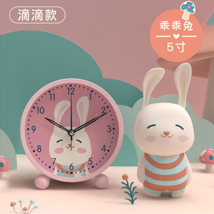 Réveil électronique lapin snooze (rose)