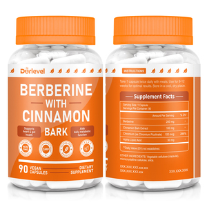 Biologische Berberine HCL met Kaneelboomextract Op Maat Gemaakte Formule Capsules Hartondersteuning Kruidenextract Producten - Product Image 4