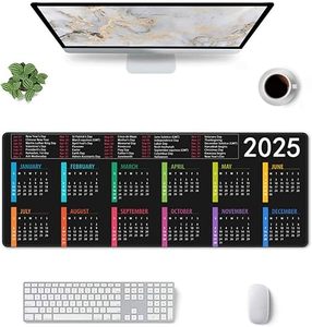 <span class=keywords><strong>2025</strong></span> Calendário mouse Pad XL mais longa mesa pad antiderrapante base de borracha costurada borda Gaming computador <span class=keywords><strong>desktop</strong></span> grande mouse pad