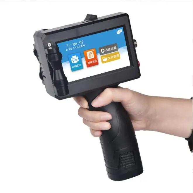 Neuer D10 Handheld-Tinten strahl drucker kleines Produktions datum QR-Code Barcode-Etikett Chargen nummer Verpackungs beutel Flaschen codier maschine