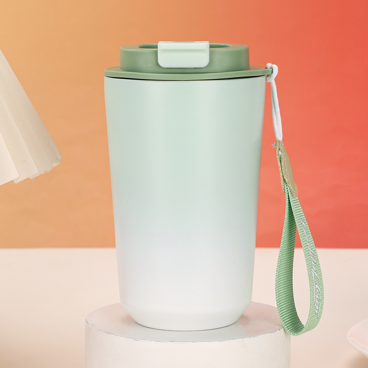 Dégradé vert et blanc