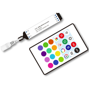 F3-S 3CH * 1,5 A 12-24VDC комплект инфракрасного постоянного напряжения RGB светодиодный мини-ИК контроллер 24 ключа пульт дистанционного управления для 5 м RGB полосы света - Product Image 3