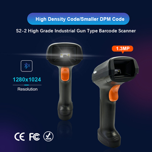 Rakinda 2D BT 2,4G Lector de código de barras industrial rojo Escáner de código de barras de código QR portátil - Product Image 2