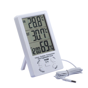 Medical Home Office Room ABS Temperature Measurement -40-70&#8451; Humidity 10% -99% <strong>Large</strong> LCD Screen Clock Thermometer <strong>Hygrometer</strong> - Product Image 2