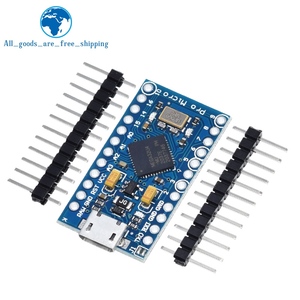 TZT Pro Micro ATmega32U4 5V 16MHz Ersetzen Sie ATmega328 für Arduino Pro Mini durch 2-reihigen Pin-Header für Leonardo Mini-USB-Schnitts telle - Product Image 6