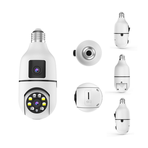 E27 Dual Lens 4MP Full Corlour Night Vision Wifi Smart Home Wireless Security Camera Two Ways Audio Remote Bulb IP PTZ Camera - Product Image 6
