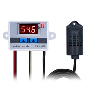 Controlador de humedad Digital de 220 V, 12 V, 24V, higrómetro, interruptor de control de humedad, <span class=keywords><strong>sensor</strong></span> de humedad higroscópico de 0 a 99% RH - Product Image 1