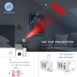 Электронный ЖК-проектор Будильник с цифровым дисплеем - Product Image 4