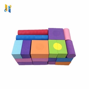 HYH工厂定制彩色印花EVA砖玩具套装早教DIY儿童建筑泡沫积木 - Product Image 3