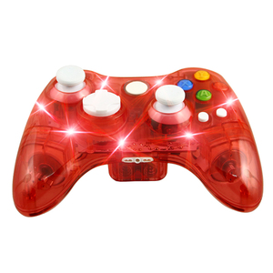 Kristal renk ile LED ışık kablosuz denetleyicisi için 360 uyumlu Win 7/8 Win 10 PC oyun için Xbox360 denetleyici - Product Image 4