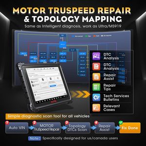 Multilingual Upgrade of MS919/ MS909 Topology Map ECU <strong>Programming</strong> <strong>Coding</strong> 40+ <strong>Service</strong> Diagnostic Scanner Autel MaxiCOM Ultra Lite - Product Image 2