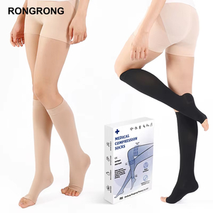 20-30mmHg abgestufte knielange Kompression strümpfe für die Schwangerschaft Medizinische Krampfadern Relief Schienbeins chienen - Product Image 1