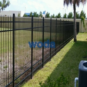 Wholesale Modular <strong>6</strong> Foot Tall <strong>8</strong> Foot Wide Aluminum <strong>Fence</strong> with Spearhead Top and Gates Galvanized Frame Tubular Design