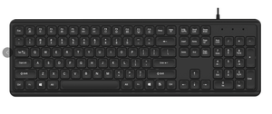 Keywinサマーストック104キーブラックホワイトオフィスワイヤードキーボードフルサイズUSB1.35m PVCワイヤードオフィスキーボードPCデスクトップ - Product Image 2