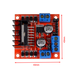 L298NモータードライバーコントローラーボードL298モジュールスマートカーロボット用デュアルHブリッジDCステッパーモーターモジュール - Product Image 4