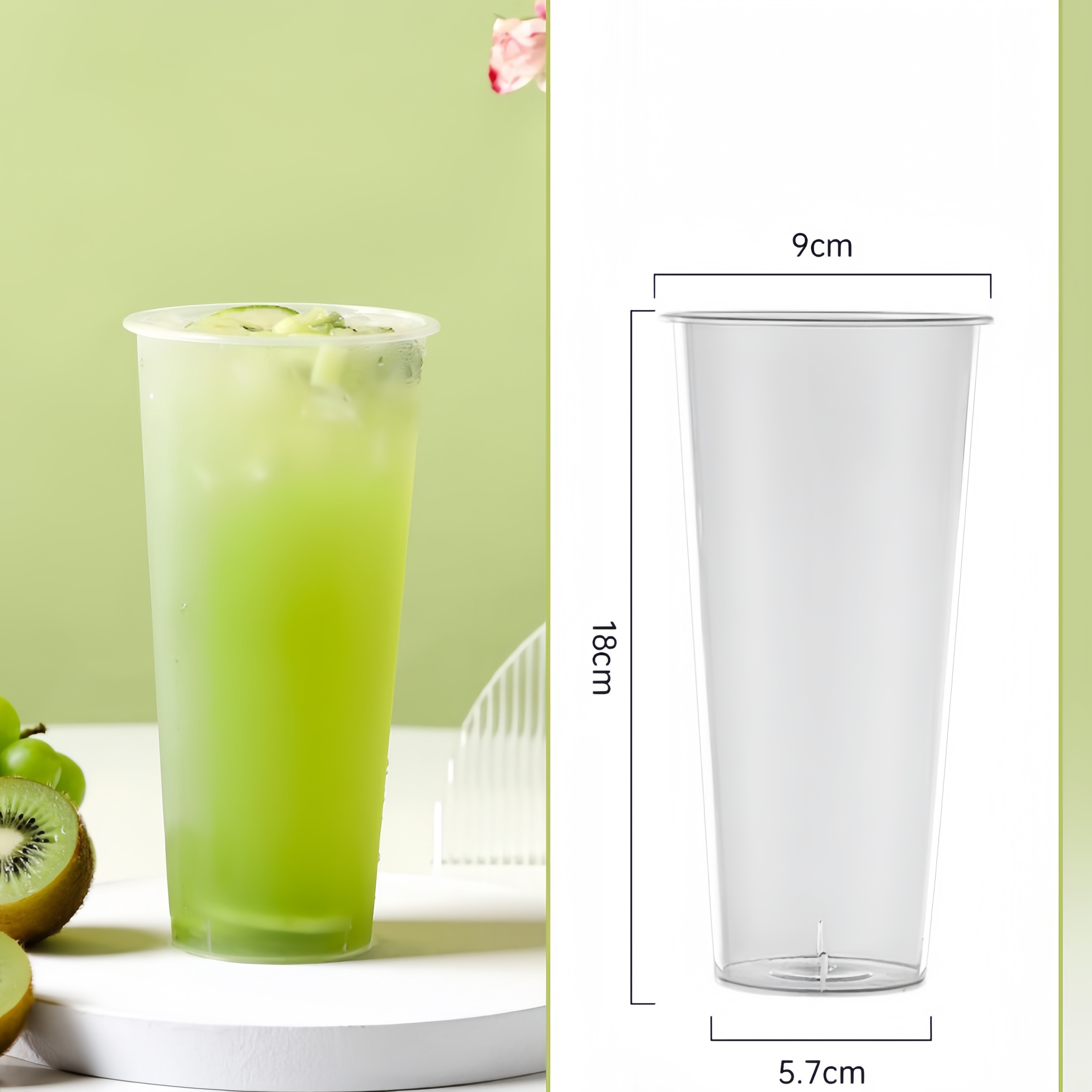 ใส โปร่งแสง - 90 มม.