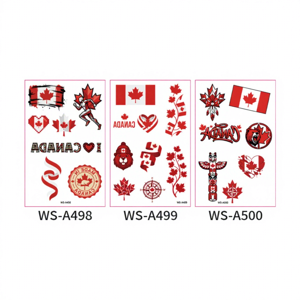 Bandera canadiense ws-a498-500-3 piezas/juego