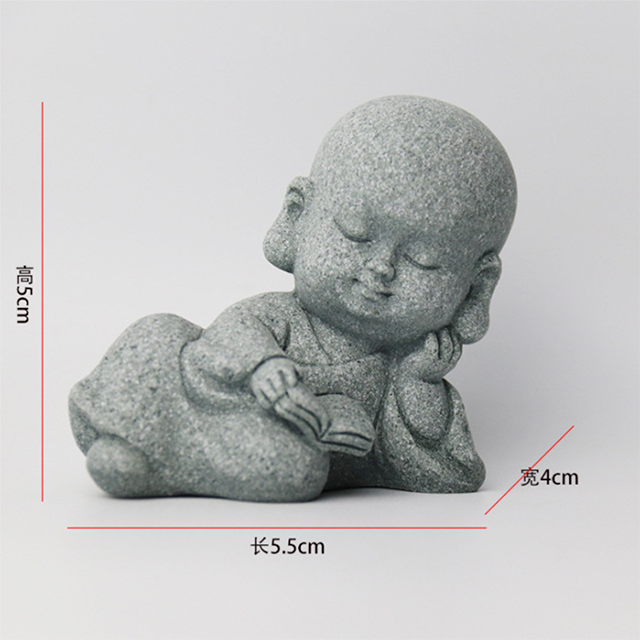 Reading little novice monk