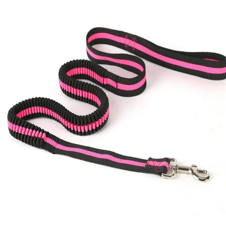 Factory Wholesale Dog Products Custom Elastic Bungee Pet Collar Leash